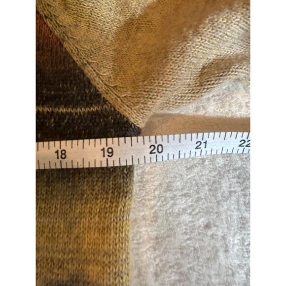 FASHION CONCEPTS Southwestern Longline asymmetric open turtleneck sweater MEDIUM - Picture 7 of 11